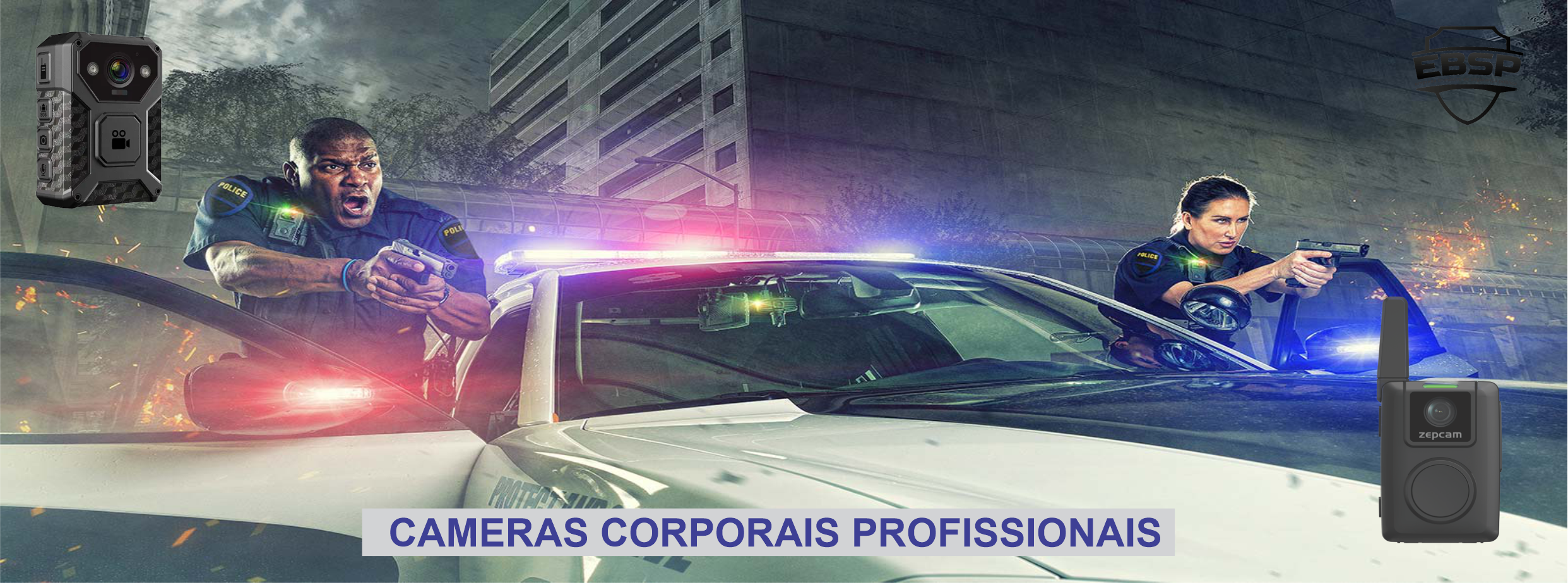 cameras corporais profissionais Zepcam e 74gw